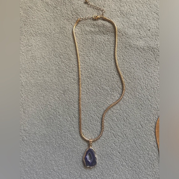 Violet Crystal Necklace - Picture 2 of 2